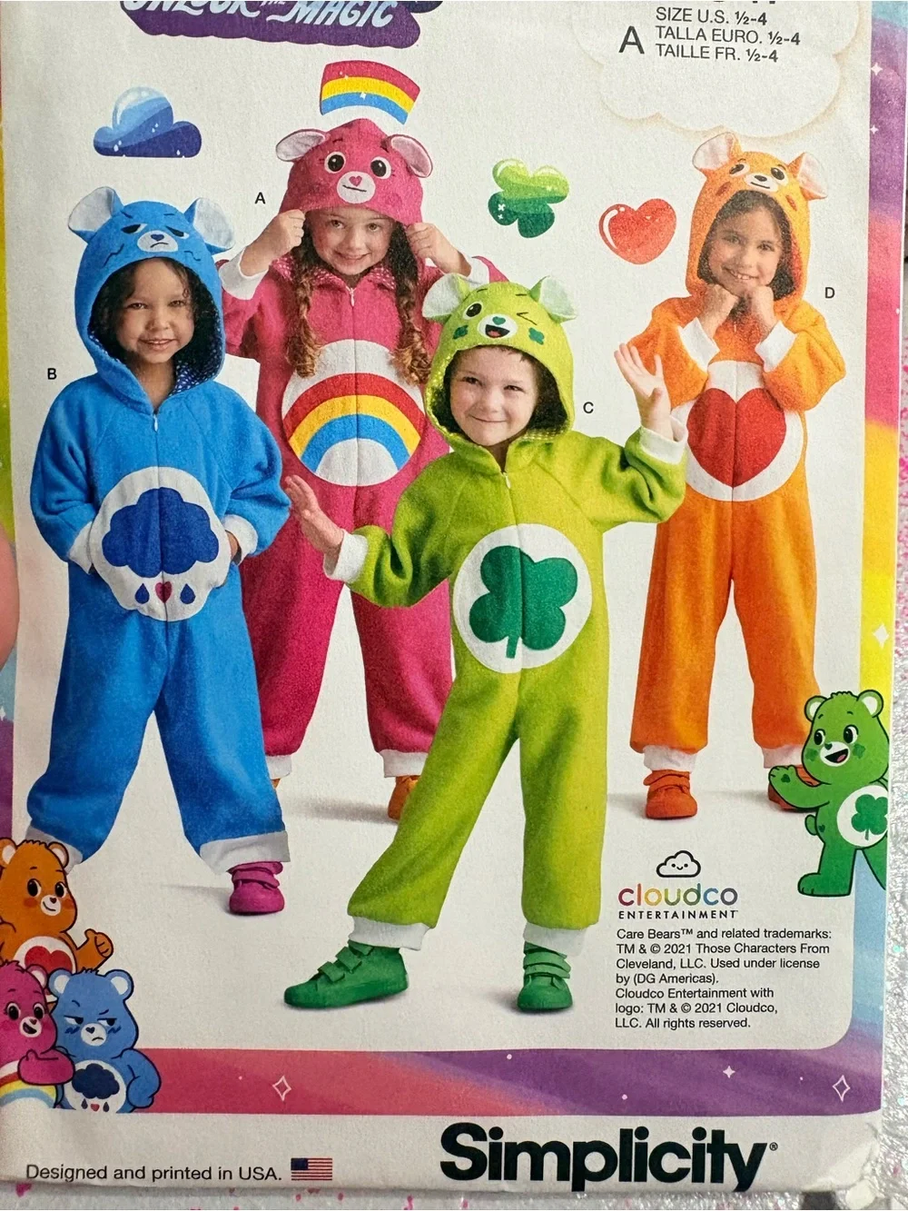 BN UNCUT SIMPLICITY 9347 A TODDLERS SEWING PATTERNS HALLOWEEN COSTUMES